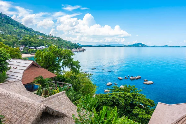 Güzel hava görünümünü deniz okyanus tatil ve Seyahat Tayland samui adasında