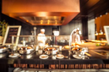 Bulanıklık kafe ve Restoran İç arka planı için