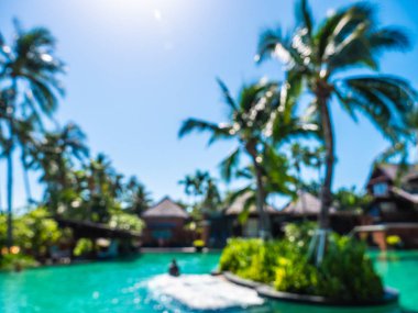 Soyut bulanıklık ve seyahat ve tatil için otel ve tatil arka plan defocused