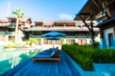 Seyahat ve tatil için güzel otel ve tatil arka plan bulanıklık