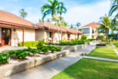 Soyut bulanıklık ve ufuk lüks hotel and resort tatil için seyahat ve arka plan tatil