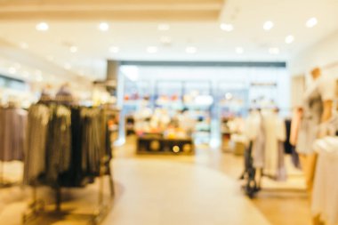 Bulanıklık bokeh ve ufuk alışveriş merkezi Mağazası iç arka planı için