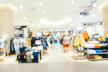Bulanıklık bokeh ve ufuk alışveriş merkezi Mağazası iç arka planı için