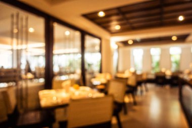 Soyut bulanıklık ve ufuk restoran ve kafe iç arka planı için