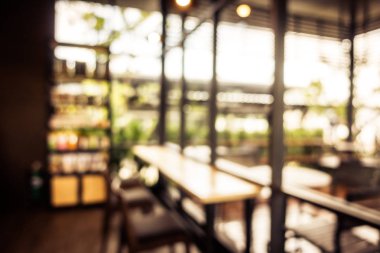 Bulanıklık kafe ve Restoran İç arka planı için