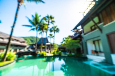 Seyahat ve tatil için güzel otel ve tatil arka plan bulanıklık