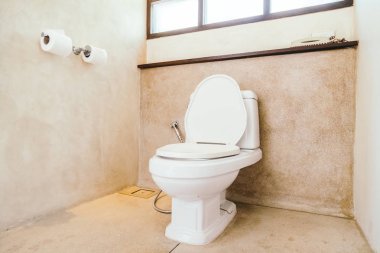 Beyaz kase koltuk dekorasyon banyo iç