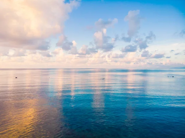 Hermosa Vista Aérea Playa Mar Océano Isla Koh Samui Tailandia — Foto de Stock