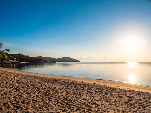 Beautiful Tropical Beach Sea Ocean Travel Vacation Copy Space — Stock Photo, Image