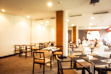 Soyut bulanıklık ve ufuk restoran ve kafe iç arka plan ve yüzey için