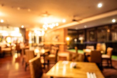 Soyut bulanıklık ve ufuk restoran ve kafe iç arka plan ve yüzey için