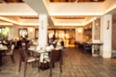 Soyut bulanıklık ve ufuk restoran ve kafe iç arka planı için