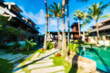 Seyahat ve tatil için güzel otel ve tatil arka plan bulanıklık