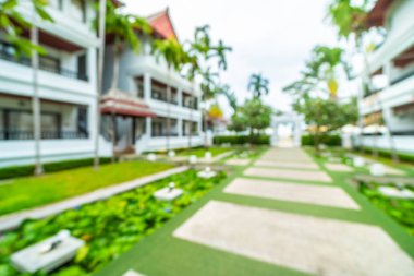 Seyahat ve tatil için güzel otel ve tatil arka plan bulanıklık