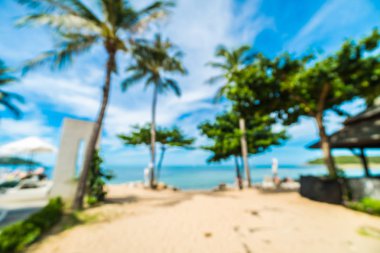 Seyahat ve tatil için güzel otel resort ve yüzme havuzu arka plan bulanıklık