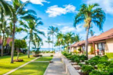 Soyut bulanıklık ve ufuk lüks hotel and resort tatil için seyahat ve arka plan tatil