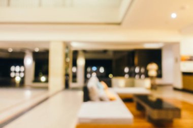 Soyut bulanıklık ve otel lobisinde defocused ve arka plan ve yüzey için iç çare