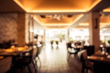 Soyut bulanıklık ve ufuk restoran ve kafe iç arka planı için