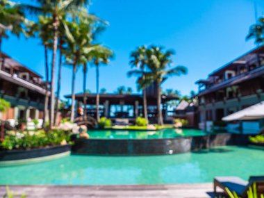 Soyut bulanıklık ve seyahat ve tatil için otel ve tatil arka plan defocused