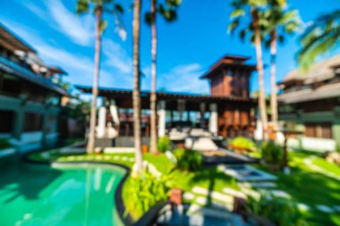 Seyahat ve tatil için güzel otel ve tatil arka plan bulanıklık