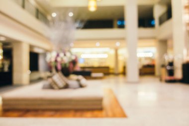 Soyut bulanıklık ve otel lobisinde defocused ve arka plan ve yüzey için iç çare