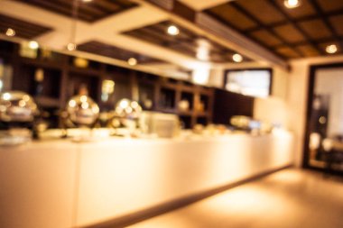 Soyut bulanıklık ve ufuk restoran ve kafe iç arka planı için