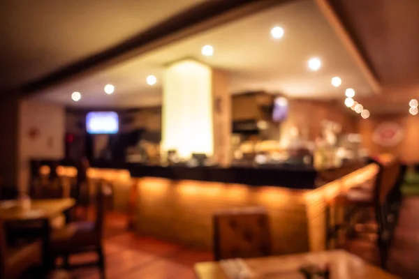 Abstract Blur Defocused Restaurant Coffee Shop Interior Background Surface — Stock Photo, Image