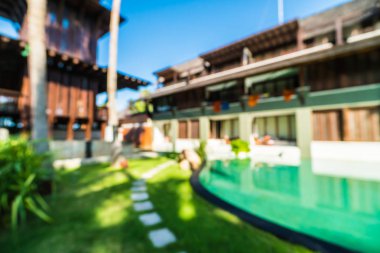 Seyahat ve tatil için güzel otel ve tatil arka plan bulanıklık