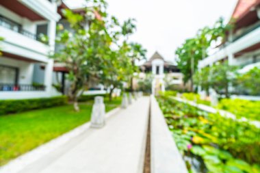 Seyahat ve tatil için güzel otel ve tatil arka plan bulanıklık