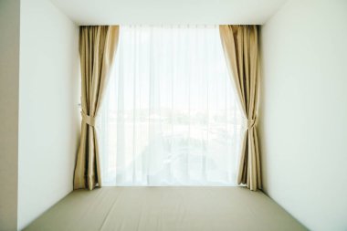 Pencere perde dekorasyon iç oda