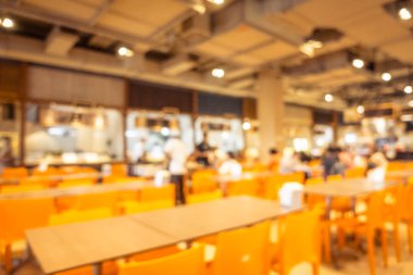 Soyut bulanıklık ve ufuk restoran ve kafe iç arka plan - Vintage filtre için