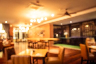 Soyut bulanıklık ve ufuk restoran ve kafe iç arka plan ve yüzey için