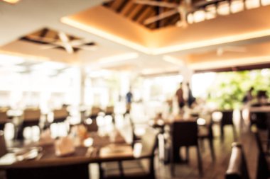 Soyut bulanıklık ve ufuk restoran ve kafe iç arka planı için