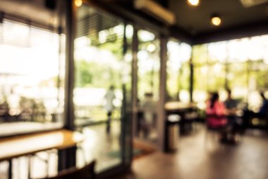 Bulanıklık kafe ve Restoran İç arka planı için