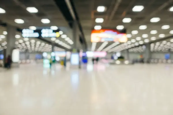 Terminalu Lotniska Wnętrze Salonu Tło Rozmycie Streszczenie — Zdjęcie stockowe