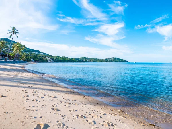 Beautiful Tropical Beach Sea Coconut Palm Tree Travel Vacation — Stock Photo, Image