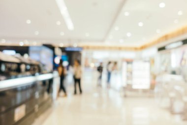 Arkaplan için mağaza içi soyut bulanıklık ve odaklanmış alışveriş merkezi