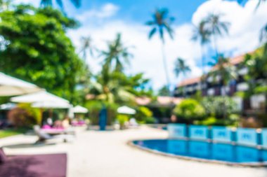 Bulanıklık ve lüks otel ufuk açık yüzme havuzunda soyut ve tatil seyahat ve tatil için tatil