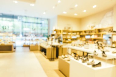 Bulanıklık bokeh ve ufuk alışveriş merkezi Mağazası iç arka planı için