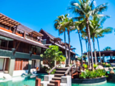 Soyut bulanıklık ve seyahat ve tatil için otel ve tatil arka plan defocused