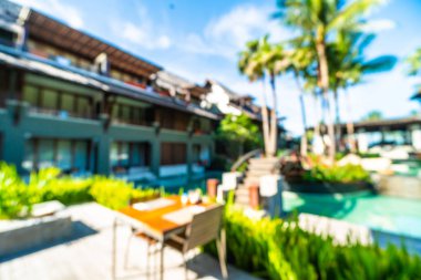 Seyahat ve tatil için güzel otel ve tatil arka plan bulanıklık