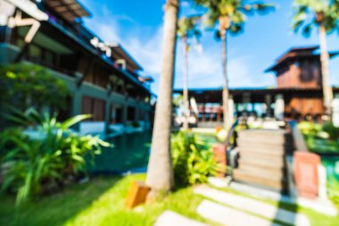 Seyahat ve tatil için güzel otel ve tatil arka plan bulanıklık