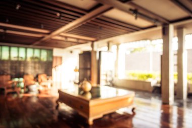 Soyut bulanıklık ve otel lobisinde defocused ve arka plan ve yüzey için iç çare