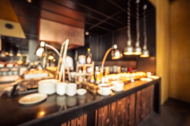 Bulanıklık kafe ve Restoran İç arka planı için