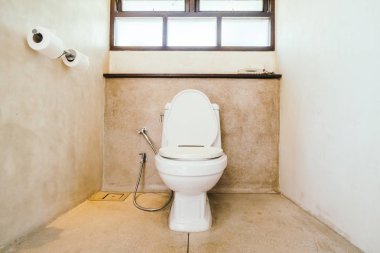 Beyaz kase koltuk dekorasyon banyo iç