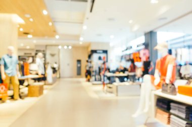 Bulanıklık bokeh ve ufuk alışveriş merkezi Mağazası iç arka planı için