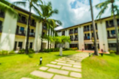 Soyut bulanıklık ve seyahat ve tatil için otel ve tatil arka plan defocused