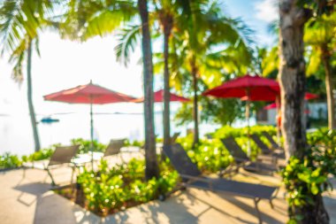 Soyut bulanıklık ve ufuk güzel açık yüzme havuzunda otel ve tatil seyahat ve tatil için