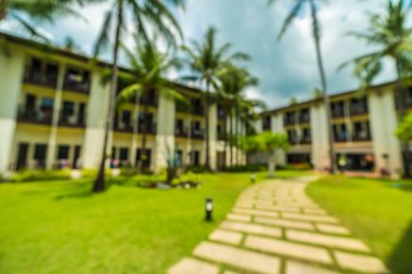 Soyut bulanıklık ve seyahat ve tatil için otel ve tatil arka plan defocused