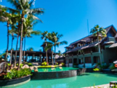 Soyut bulanıklık ve seyahat ve tatil için otel ve tatil arka plan defocused